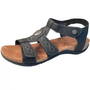 Bear-paw NWOT!🎉  Ridley II Comfort Black Slip On Casual Velcro Sandals size 10